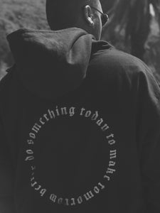 CALLIGRAPHY HOODIE - BLACK & GREY