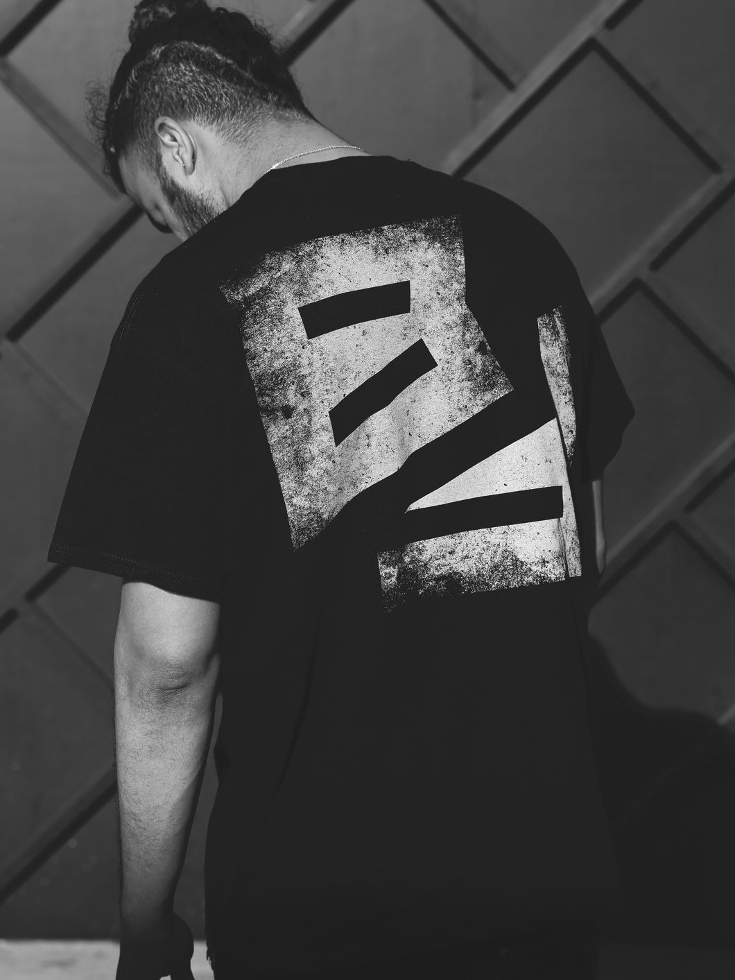 FADED BF LOGO T-SHIRT - BLACK